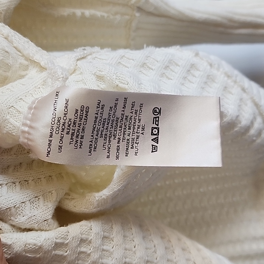 NWOT FREE PEOPLE New Magic Thermal size Large in color Bones / cream - Picture 11 of 13